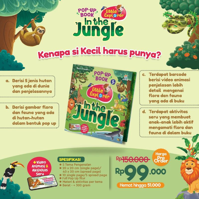 Pop Up Book The Jungle