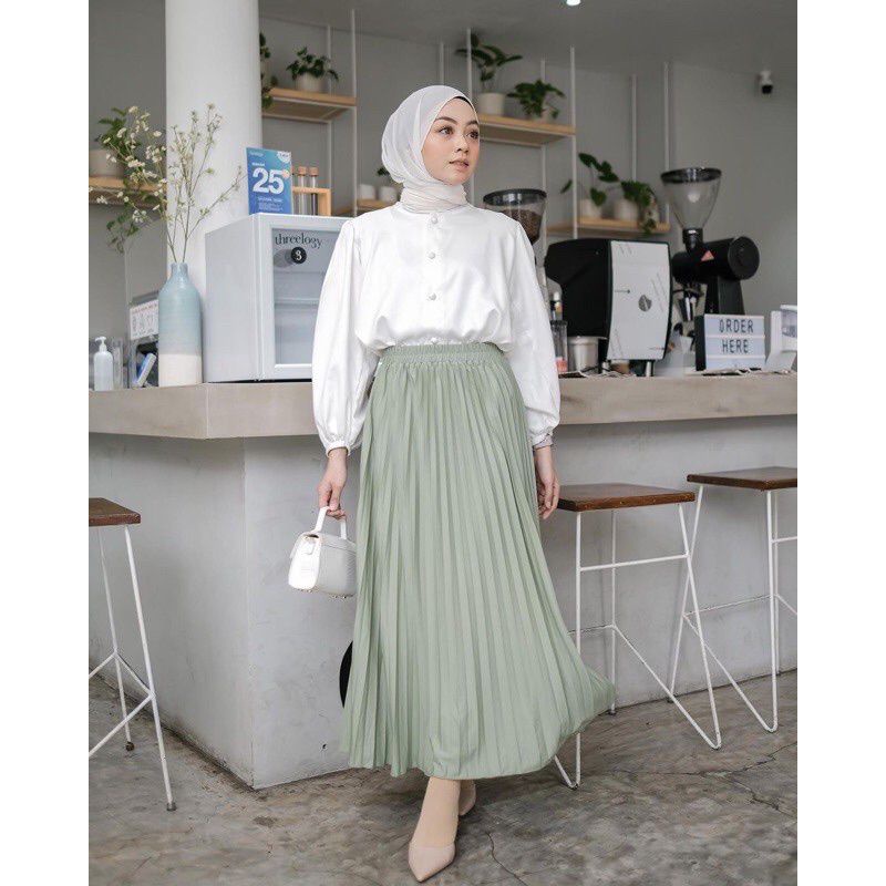 ROK PLISKET PREMIUM/ROK PLISKET KLOK/ROK PLISKET/FASHION WANITA