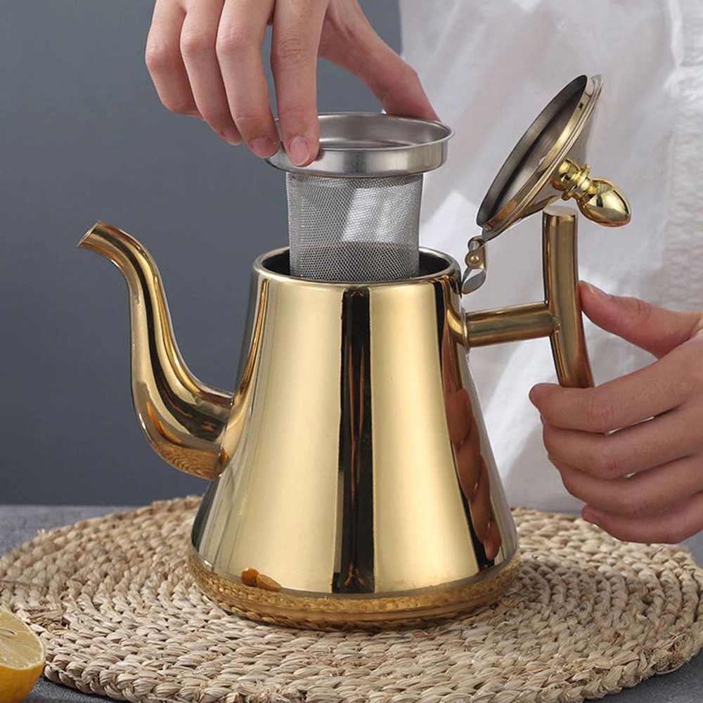 Bisa COD Kettle Teko Air Teh Kopi Water Kettle Teapot 1.8L dengan Filter - Kashi HS4015