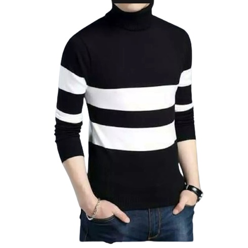 Sweater Pria Rajut Straight Long Neck man