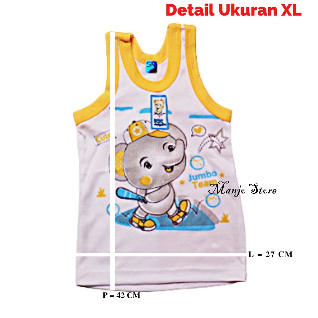 3 PCS Singlet Bayi - Kutung Bayi - Singlet anak - Kutung Anak Singlet kaos dalam anak laki laki