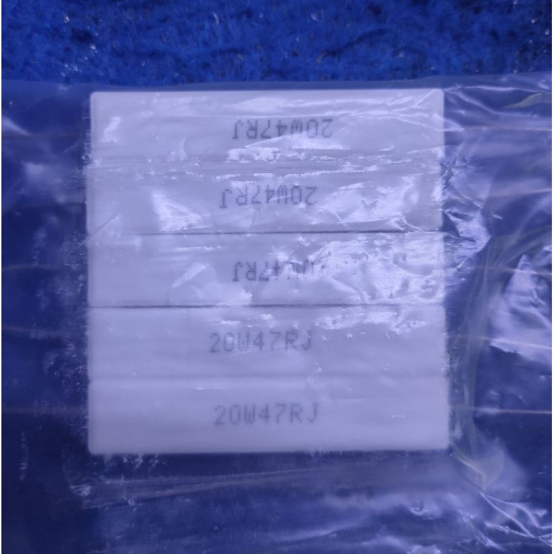 5pcs Resistor 47 Ohm 20W / R47 20W / 47R 20W