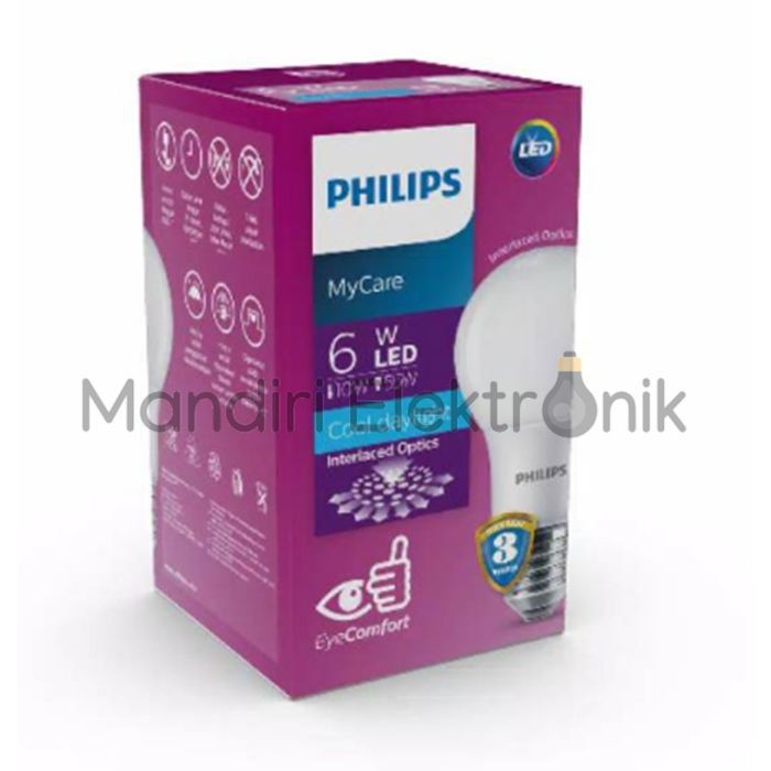 Lampu LED Philips 6 Watt Putih GARANSI