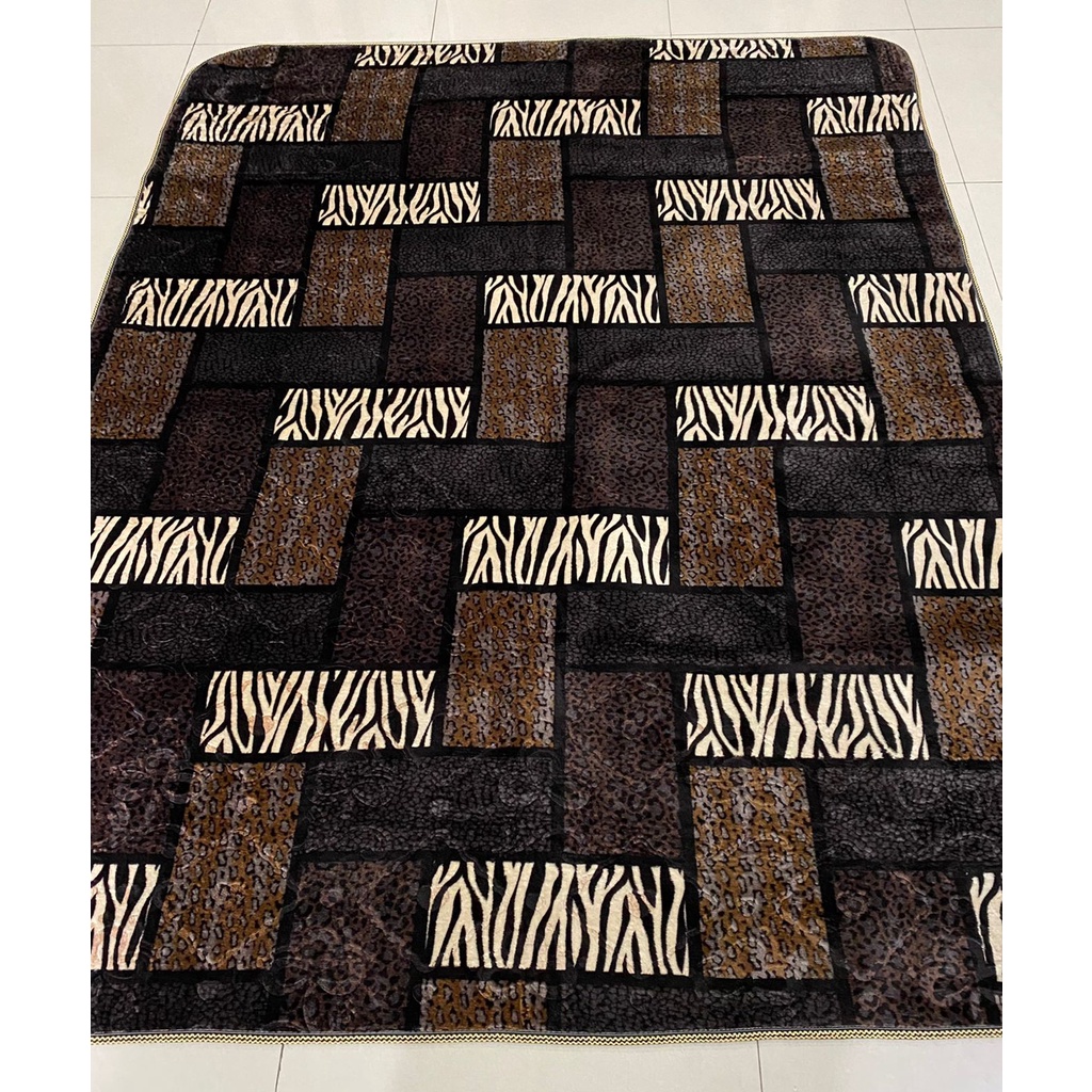 Carpet Karpet Emboss Busa Malaysia 190x220 Tebal Empuk Anti Slip