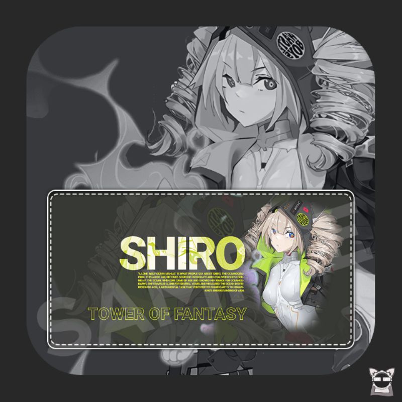 Shiro Tower of Fantasy Custom Deskmat / Mousepad Premium