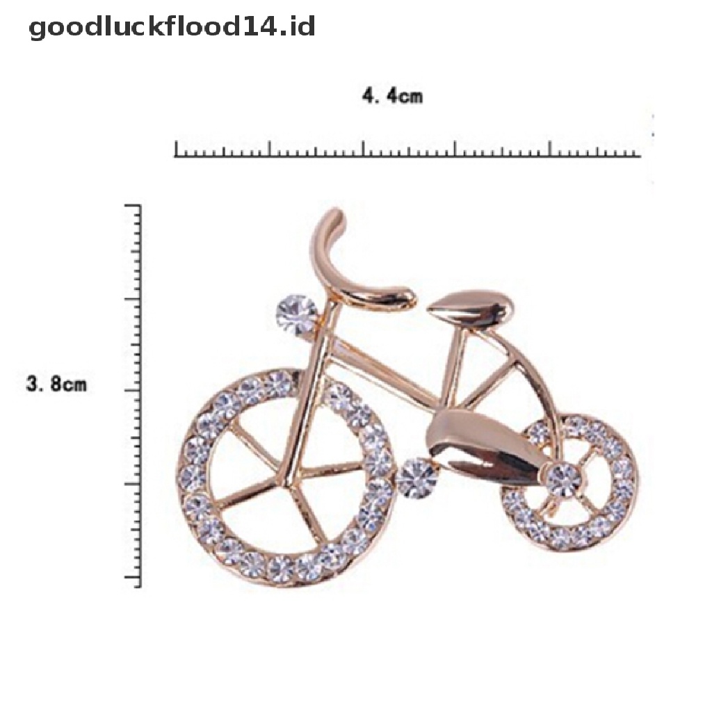 [OOID] Women Brooch Pin Fashion Bike Buckle Bicycle Pectoral Flower Gift Brooches Pins ID