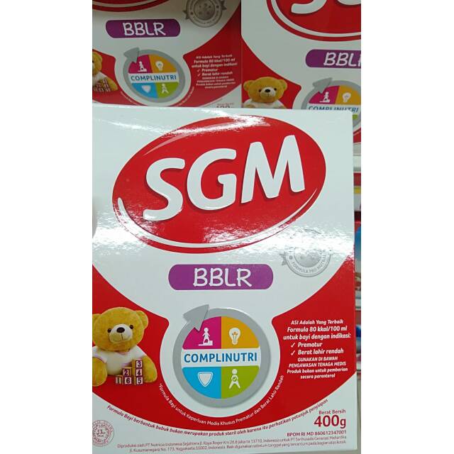 

Susu SGM BBLR (0-12 bulan) || 400 gram