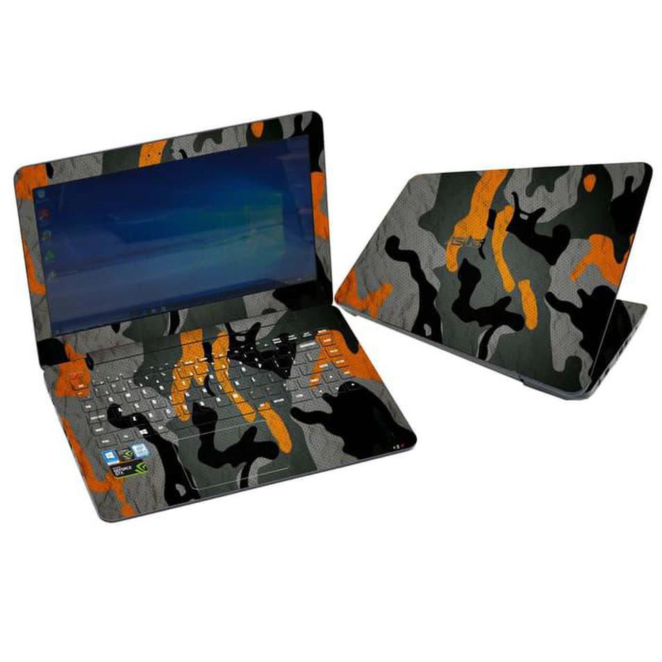 Premium Garskin Laptop Asus A455L MILITARY CAMOUFLAGE ORANGE