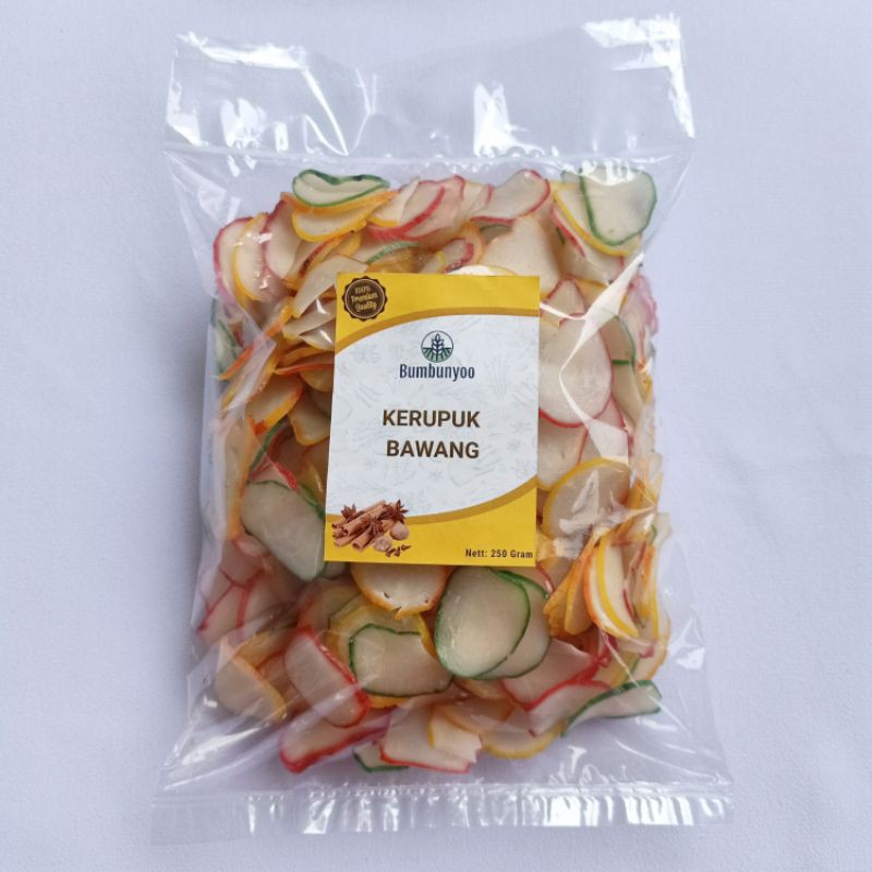 

Kerupuk Bawang Warna Warni | 250 Gram | Kerupuk Nusantara