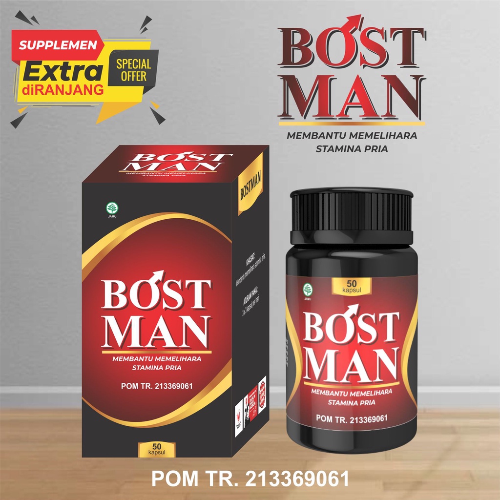 bostman Obat Kuat Pria Tahan Lama Mengatasi Disfungsi Ereksi Impoten Untuk Vitalitas pria