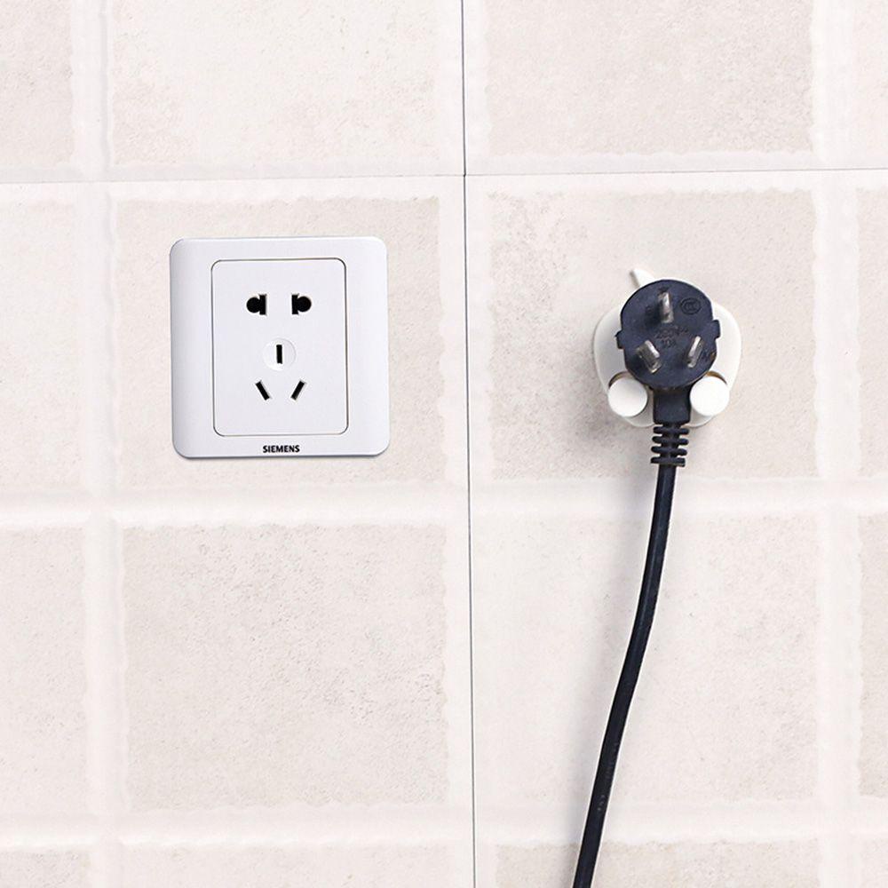 Solighter Random Color Finishing Plug Holder Pemakaian Rumah Tangga Rak Multifungsi Tempel