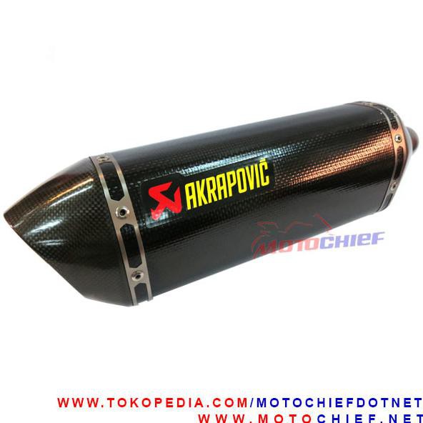 *519¯ Knalpot Akrapovic Carbon Slip On Ninja250 Fi Ninja 250Fi Z250 Original {