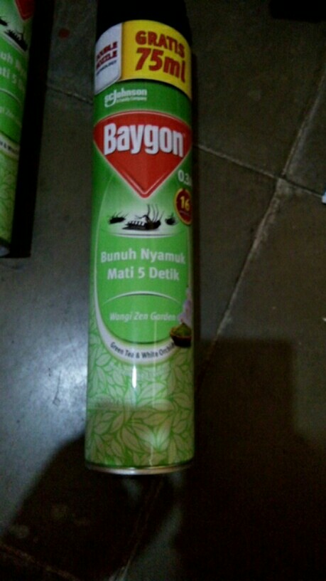 Baygon 600ml Gratis 7ml Green Tea Spray