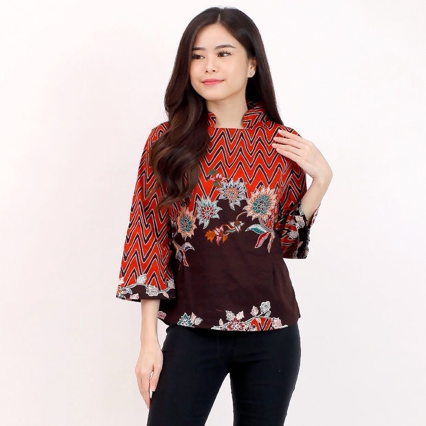 Batik Wanita - Atasan Batik 559 - 974-Brown ZG