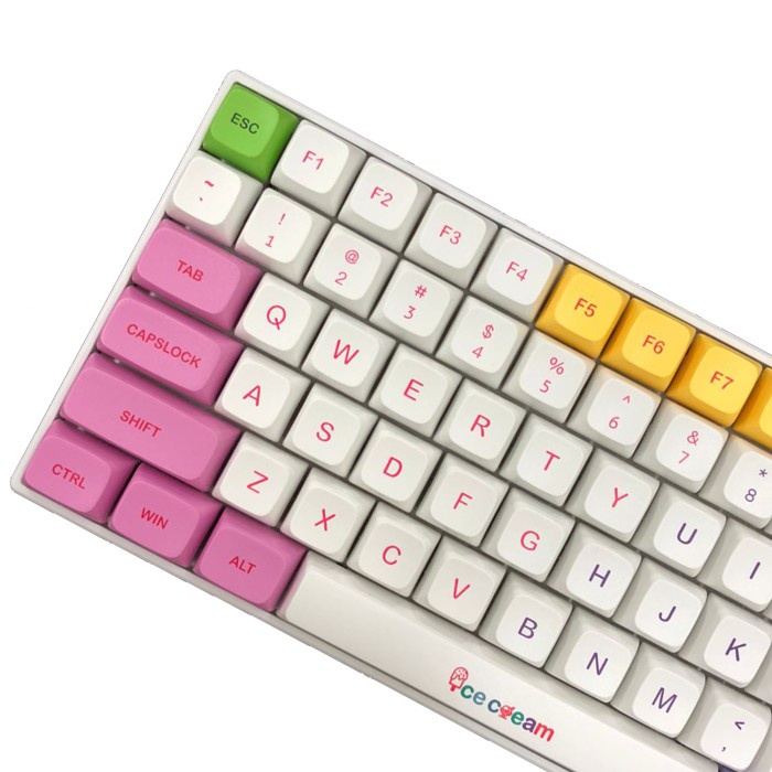 KEYCAPS ICE CREAM XDA PROFILE SUBLIM SINGLE SHOT MECHANICAL KEYBOARD