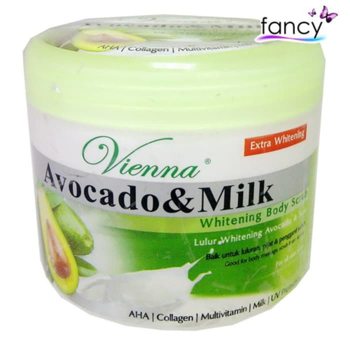 Vienna Whitening Body Scrub Avocado & Milk 200gr