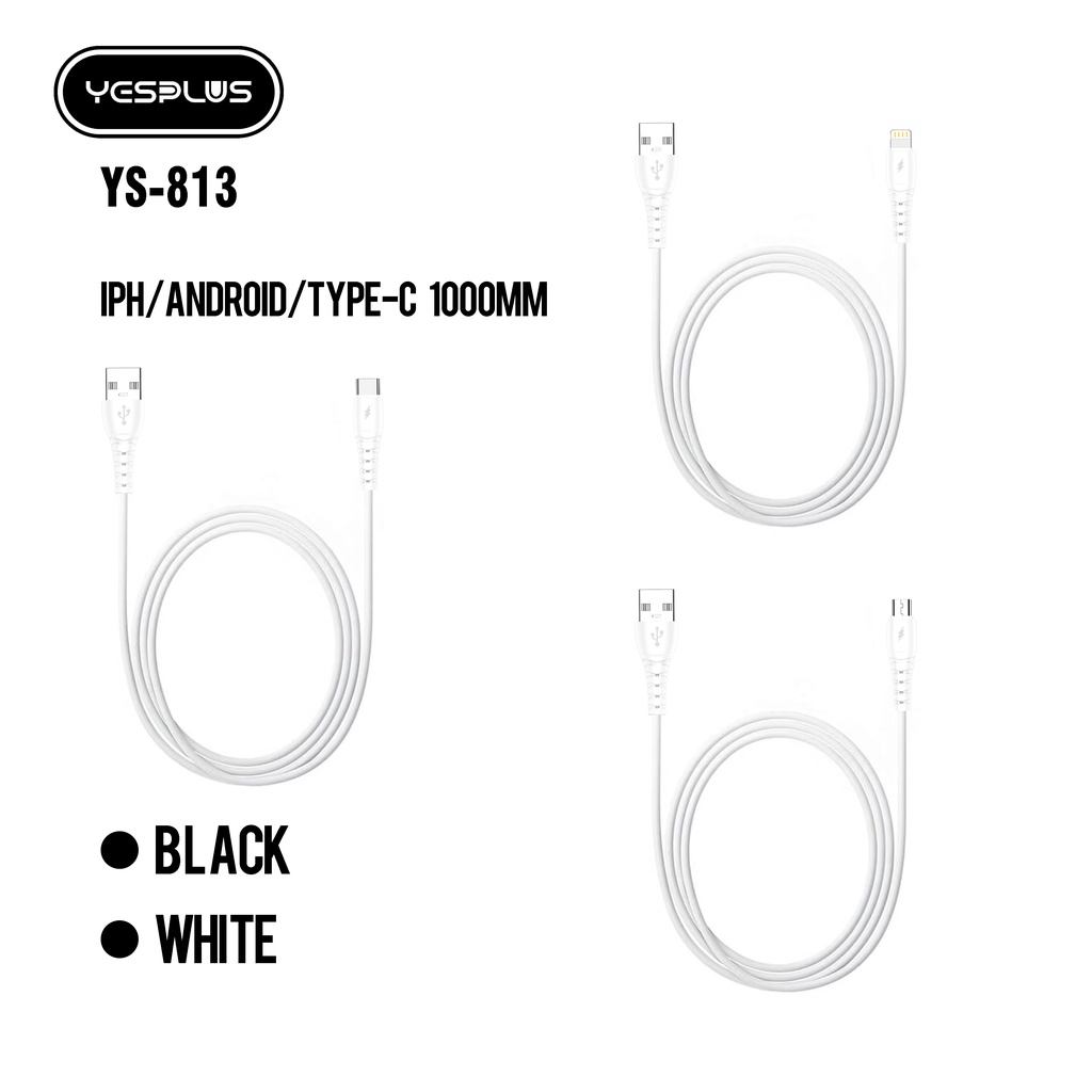 MIINII Kabel YS813-MICRO/YS814-TYPE-C/YS815 LIGHTING Kabel Data Super Murah