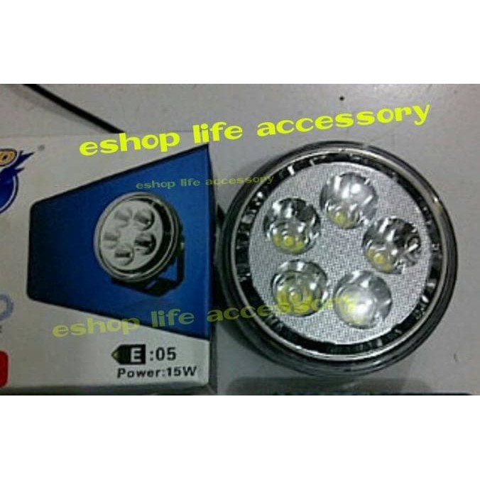 PROMO- LAMPU LED TEMBAK SOROT RTD TEMBUS KABUT MOTOR MOBIL AKSESORIS