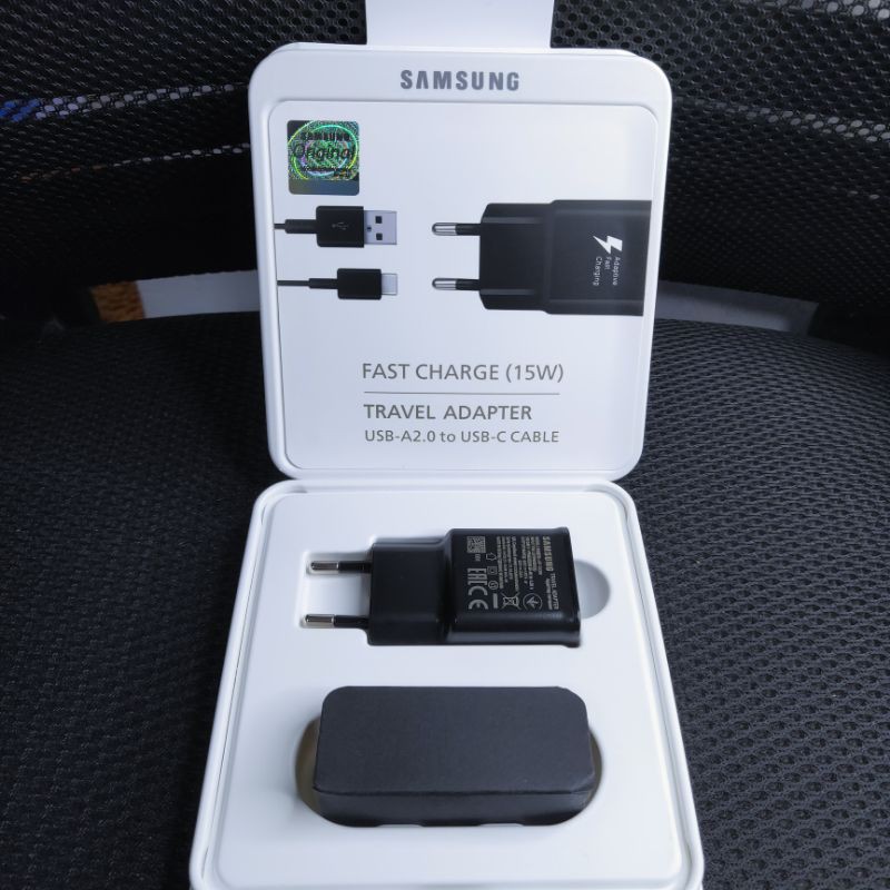 Charger Samsung 15W Original 100% Tipe-C Fast Charging / Charger Samsung S10 S9 S8 A50 A30 M30 M20