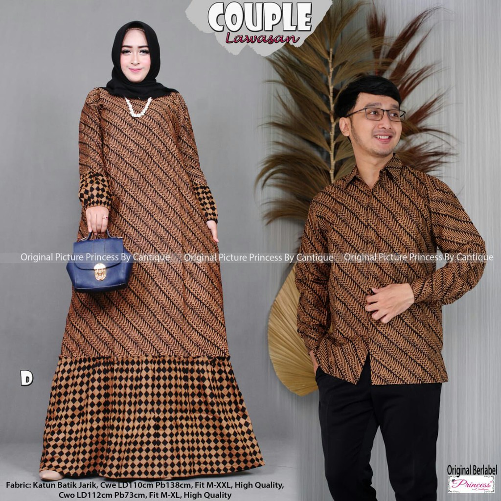 COUPLE GAMIS BATIK REMPEL LAWASAN