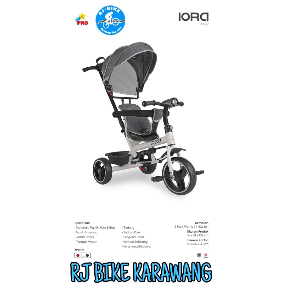 SEPEDA RODA TIGA Tricycle IORA Seri T22