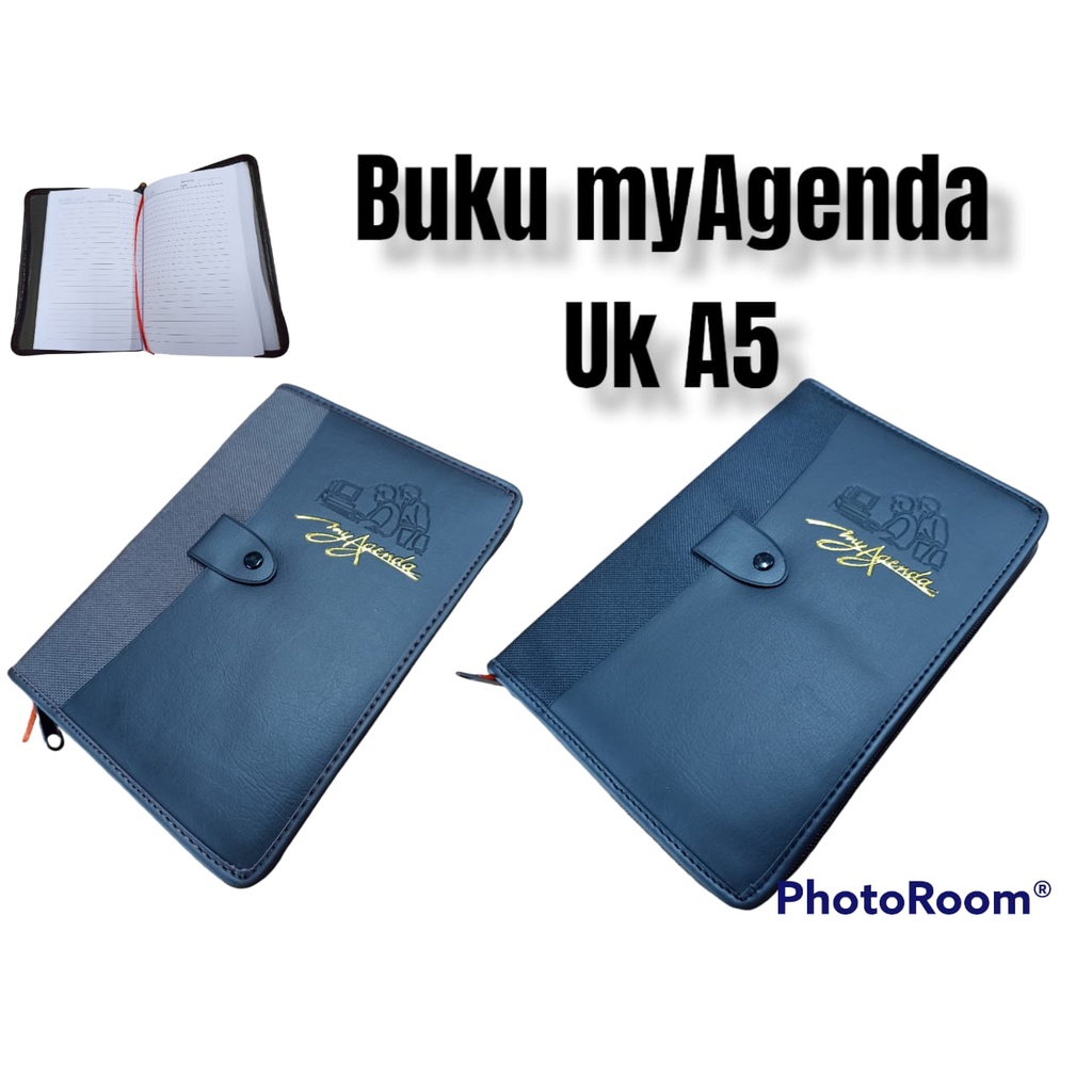 

CWS - BUKU AGENDA DENGAN RESLETING DAN KANCING MOTIF MYAGENDA UKURAN A5