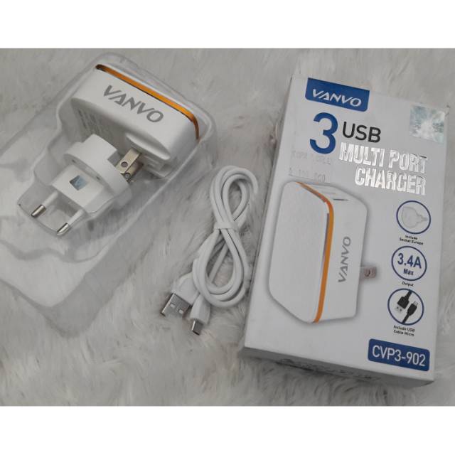 Vanvo USB Multi Port Charger