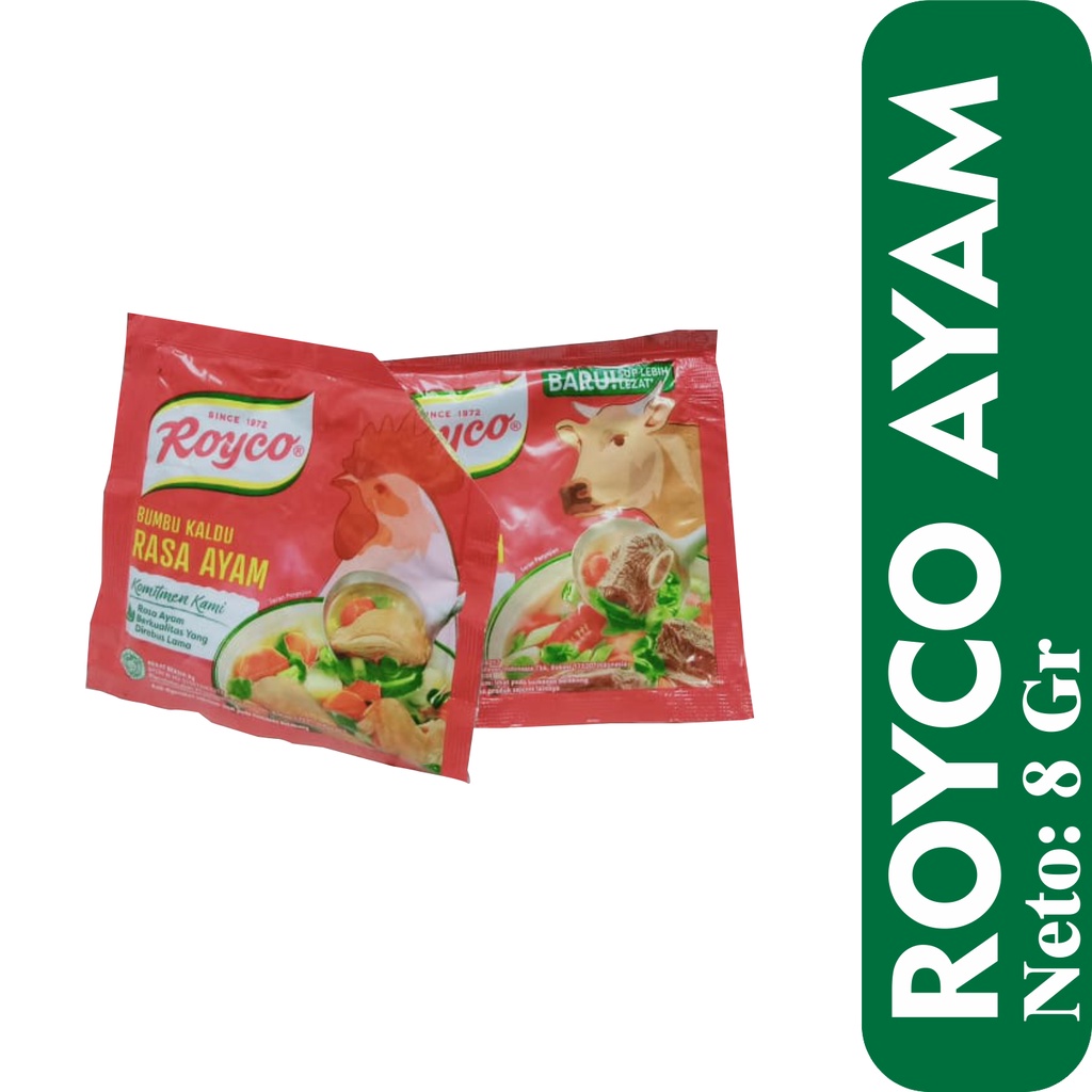 

ROYCO RASA AYAM/ KALDU BUBUK/ ROYCO SACET /Royco Bumbu Kaldu Penyedap Rasa Ayam