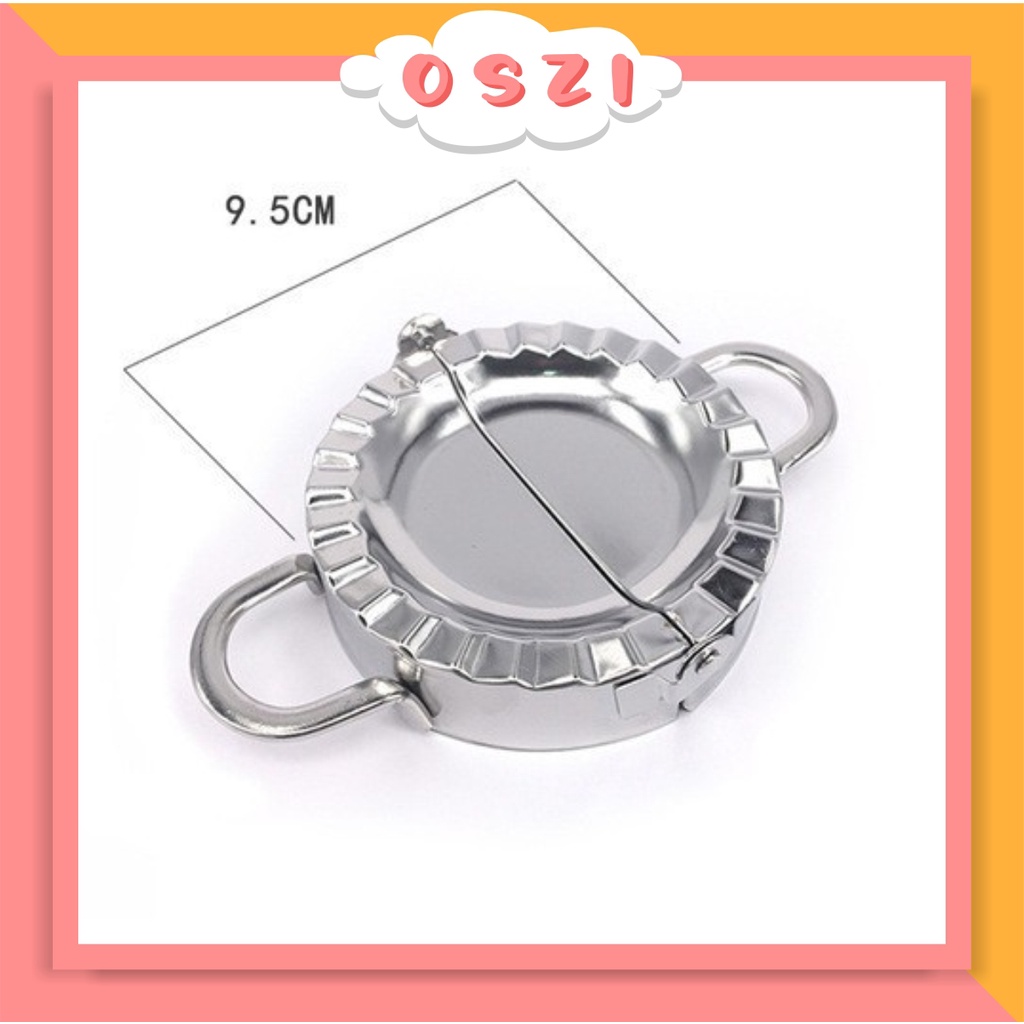 OSZI R358 Dumpling Cetakan Pangsit Pastel Coipan Swikiaw 7.5 cm Stainless - Besar 9.5 cm