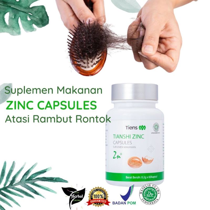 Vitamin Rambut Suplement Penumbuh Rambut Zinc Capsules
