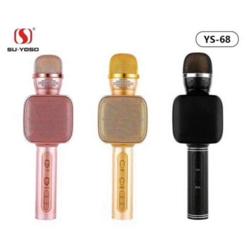 Mic karaoke bluetooth ORIGINAL YSD 68  Microphone bluetooth karaoke / Mix YS68 /Mic Bluetooth YSD 68