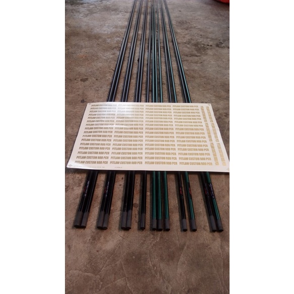 carbon solid, blank pabrikan, bukan sutet, bahan custon joran