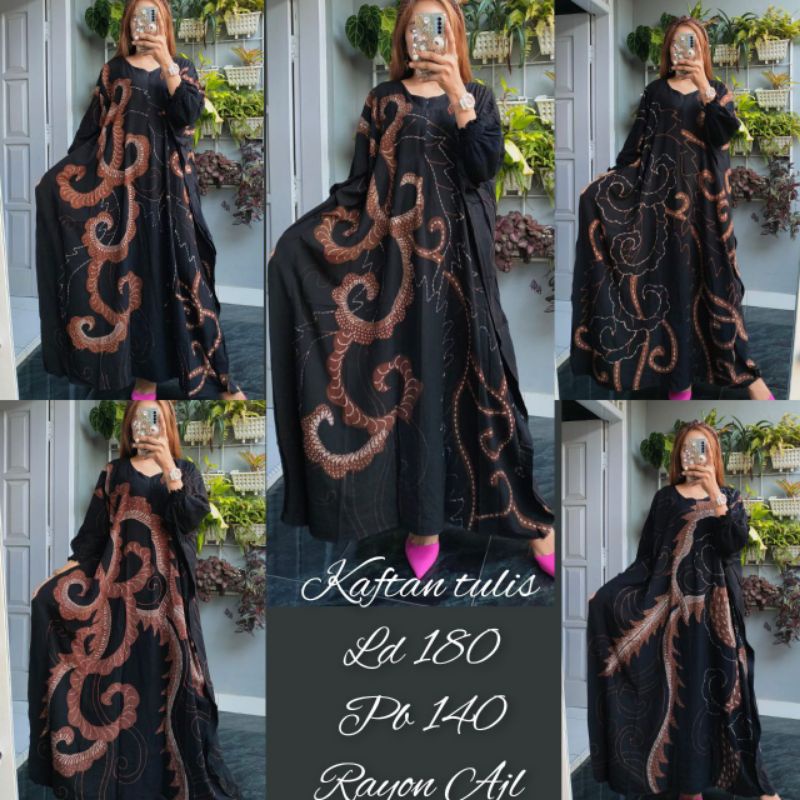 daster lowo kaftan batik tulis dan babar 2X Matt rayon AJL allsize ld 180 busui
