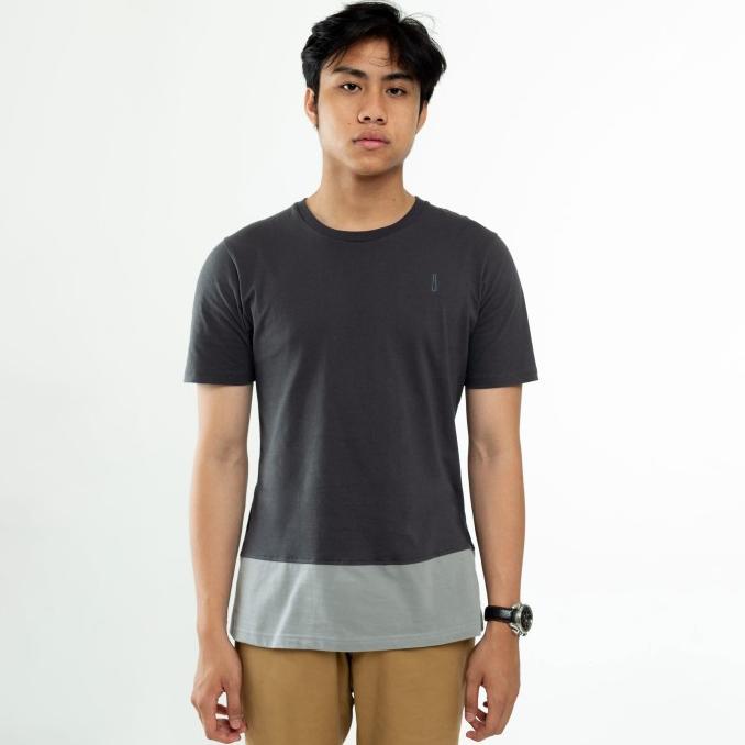 Kaos Pria Regular Fit Smith Berlin Dual Tee Grey