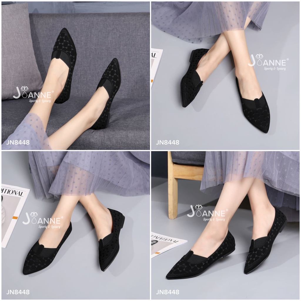 JOANNE Flat Loafers Kulit Shoes #JN8448 ORIGINAL