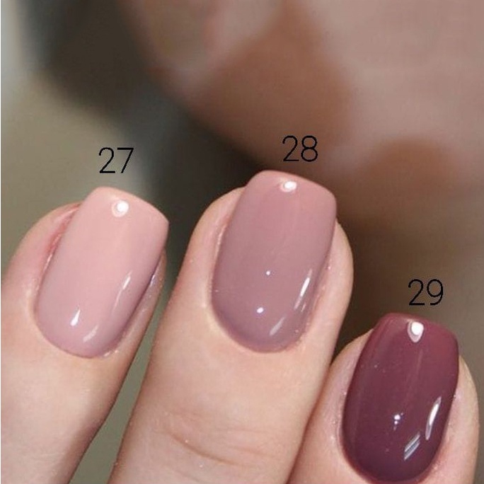 Melisa Nail Polish Nude Edition/ Kutek Pewarna Kuku 10 ml (Box isi 6 Kutek)