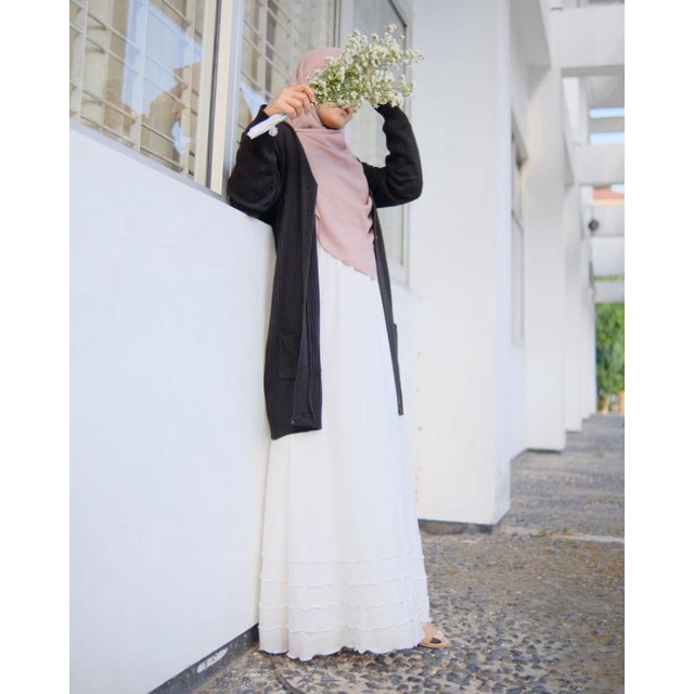 Cardigan Wanita Rajut Halus Long Cardigan BELLE kacing OVERSIZE By Galleraj.Id