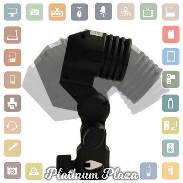 Lamp Holder Single Socket E27 dengan Dudukan Payung - Black`8OV9E1-