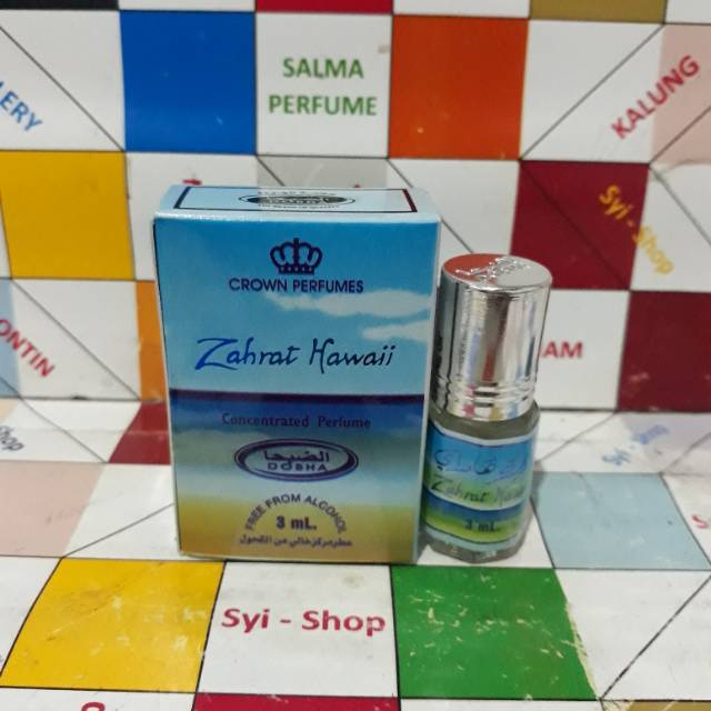 Parfum ZAHRAT HAWAI Roll On Non Alkohol 3 ml DOBHA