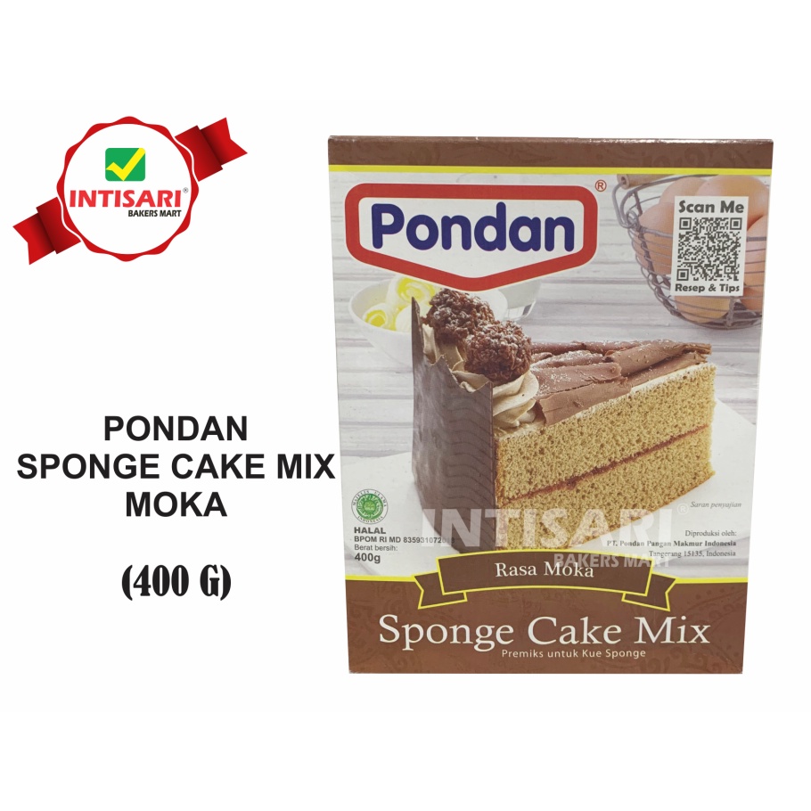 PONDAN SPONGE CAKE MIX MOKA 400 G