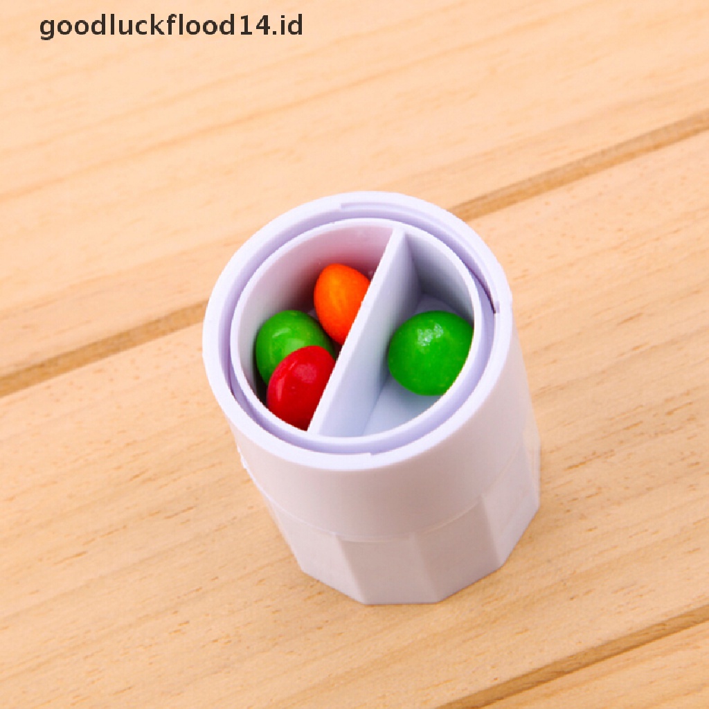 [OOID] portable organiser 3-in-1 pill cutter medicine splitter hold storage box pill ID