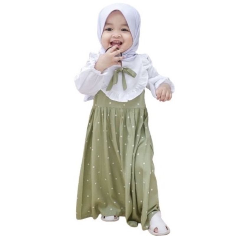 GAMIS ANAK BEATRICE LONG DRESS ANAK PEREMPUAN 2-5TH GAMIS ANAK KOREA BY CELANA KULOT STORE
