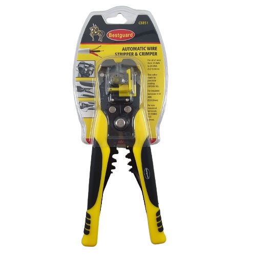 Tang Pengupas Kulit Kabel Otomatis Krimping Bestguard Automatic Wire Stripper Crimper Alat Kupas Cable C6851