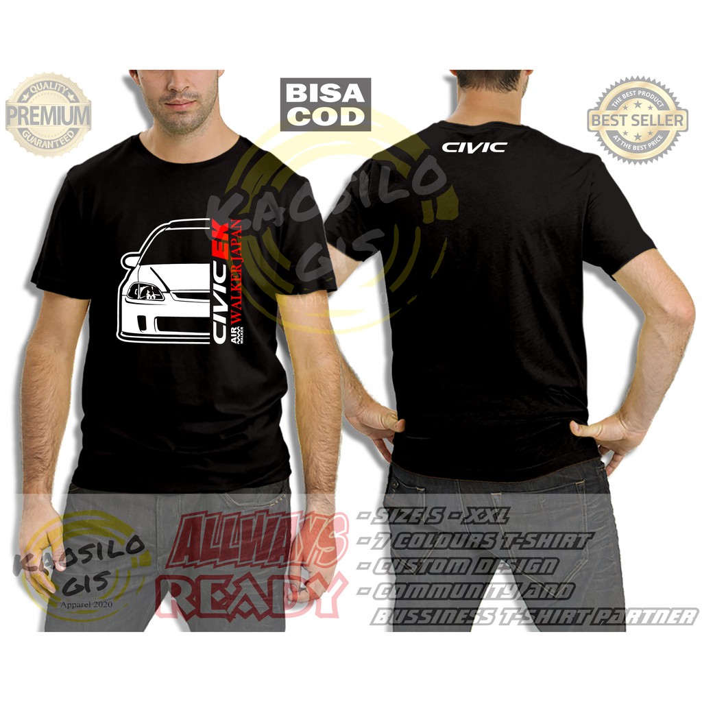 Kaos Honda Civic Ferio EK EK4 EK4D AIR Walker Japan Otomotif - Kaosilogis