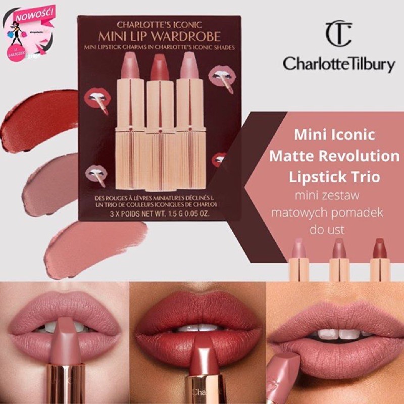 mini iconic matte revolution lipstick trio