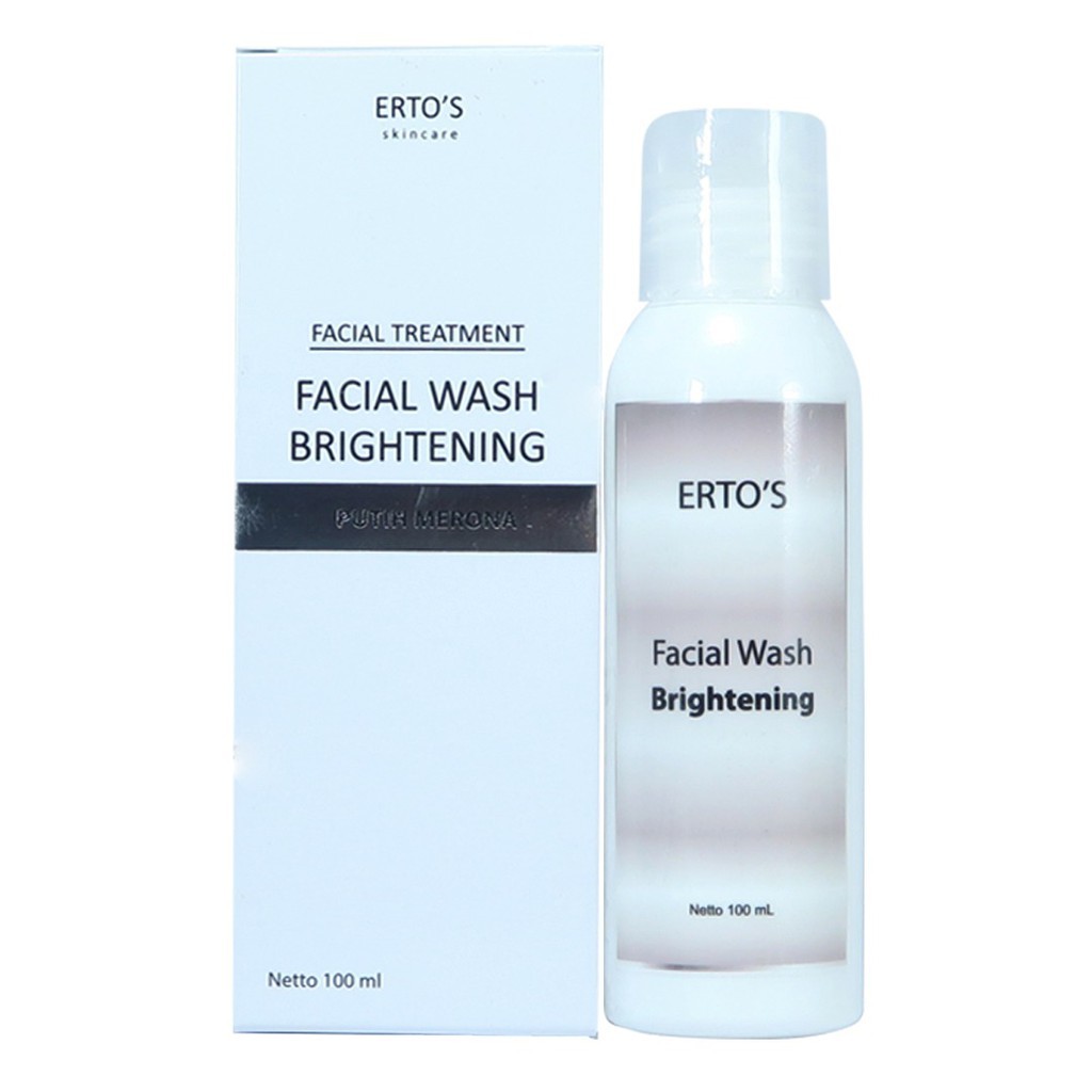 ertos facial wash brightening / putih merona erto's