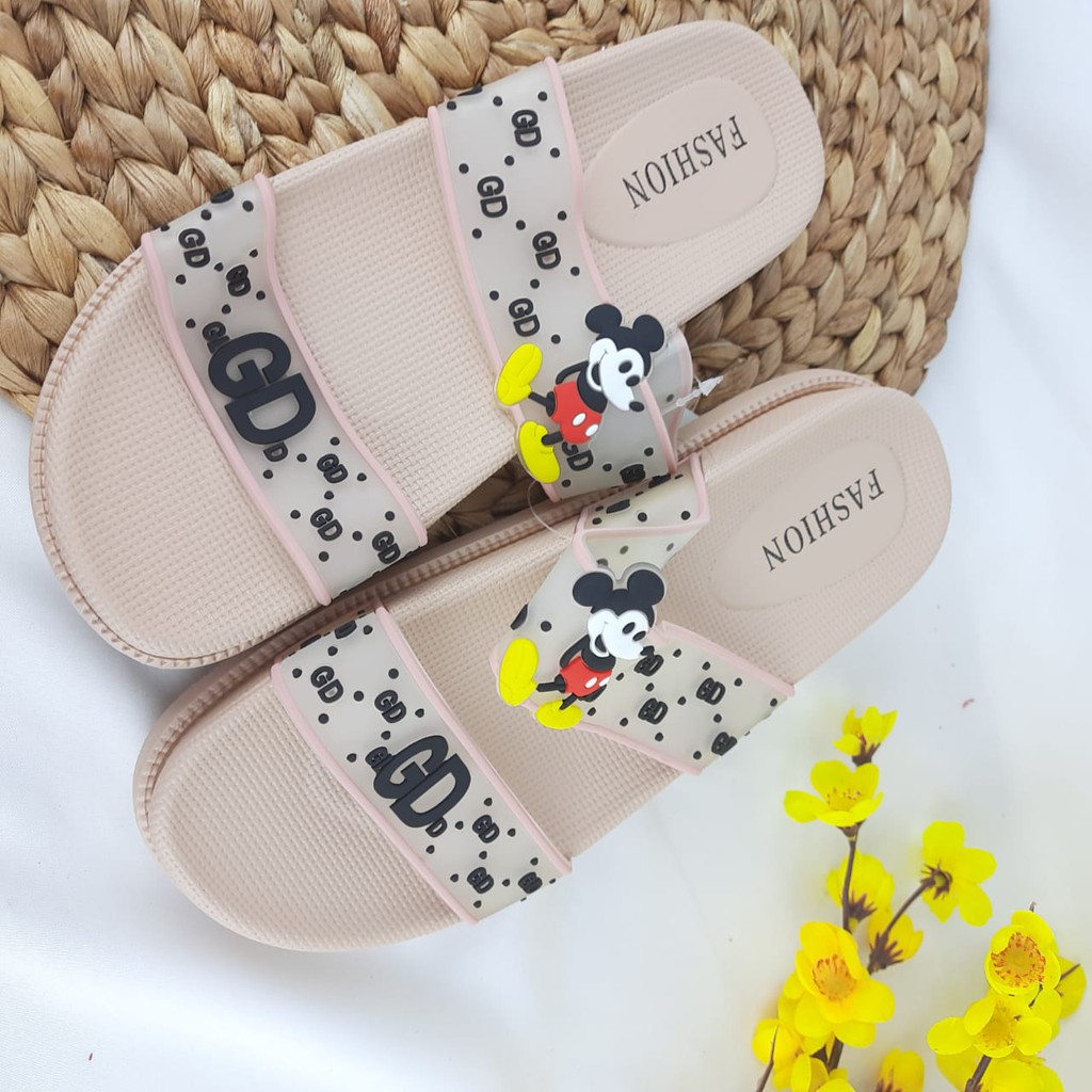 SANDAL WANITA MICKEY MOUSE LENTUR SD11