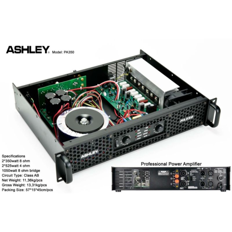 power amplifier ashley pa350 original Pa350