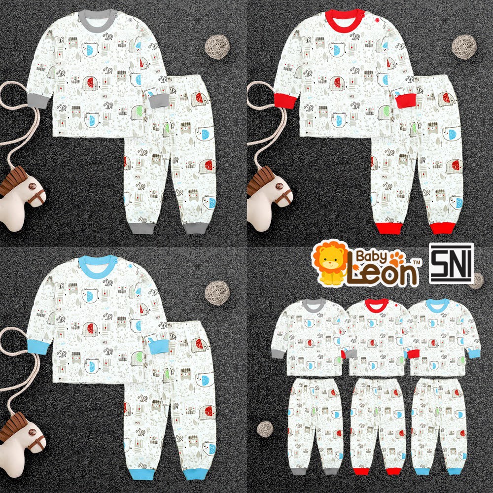 Setelan Baju Bayi Anak Karakter Motif SBJ-1150 Baju Piyama Bayi Pakaian Kaos Bayi Lengan Panjang