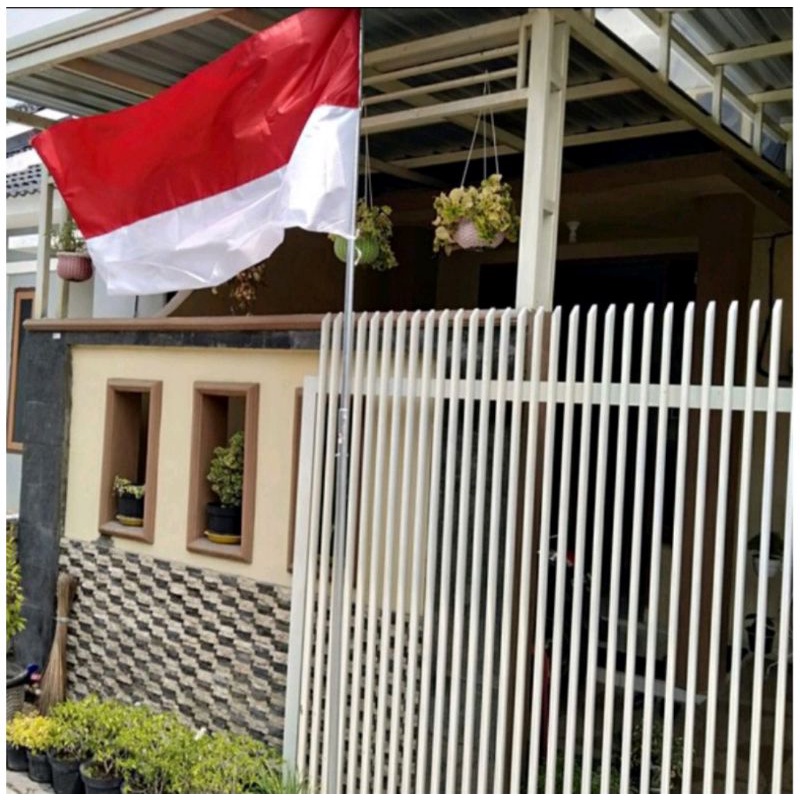 TIANG BENDERA PAKET DAPAT BENDERA (GALVANIS 3M+BENDERA)